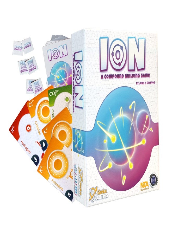 Genius Games Ion: A Compound Building Game (2nd Edition) - A Chemistry Card Drafting Game About Cations, Anion, Noble Gases - Science Accurate Board Game for High School Students, Teachers and Adults - Image 2
